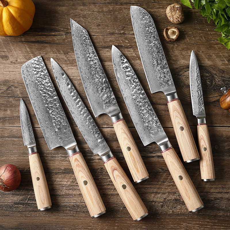 Damascus Steel Kitchen Knife Set