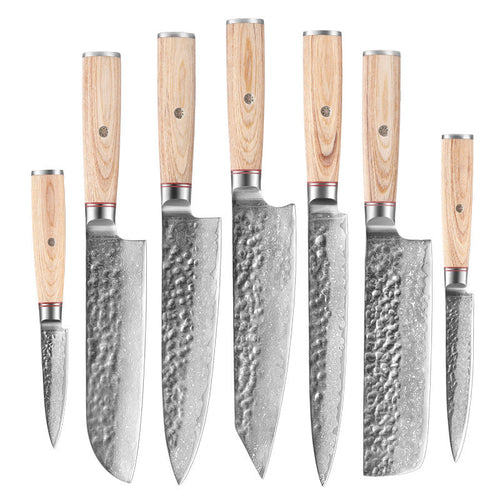 Damascus Steel Kitchen Knife Set