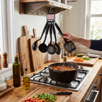 7-Piece Black Nylon Kitchen Utensil Set