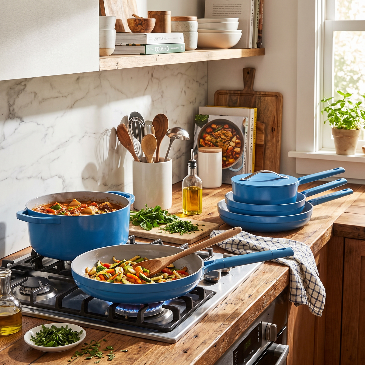 Non-stick Pan Pot Set Four-piece Set