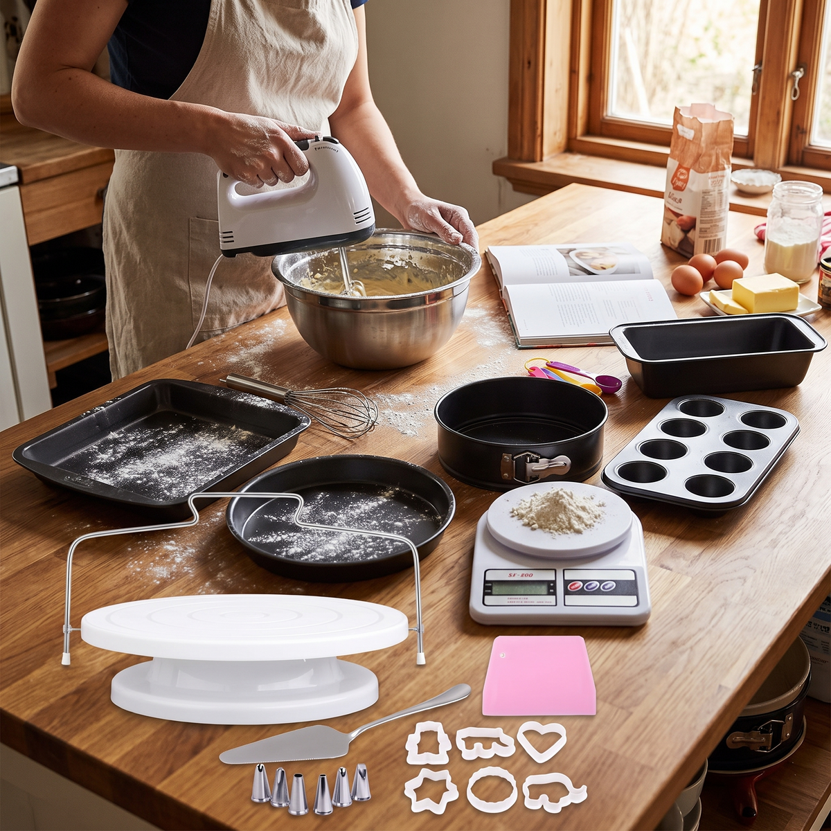 Baking Tools Oven Cake Mold Pan Full Set Pizza Plate