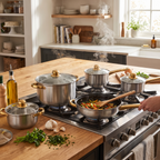 Stainless Steel Frying Pan Non-Stick Pan Frypan Set