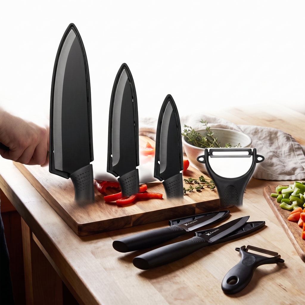 Black Ceramic Blade Knife Set